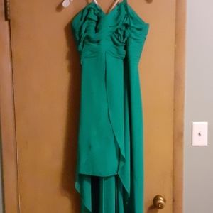 Kelly green bridesmaid dress